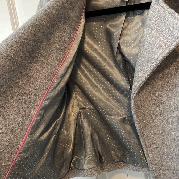 Banana Republic boucle Moto jacket with back ruffle - Picture 3 of 8